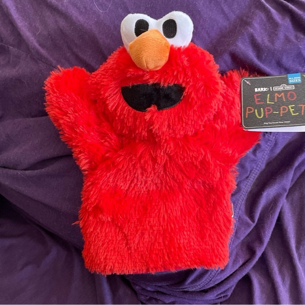 BRAND NEW Barkbox X Sesame Street Dog Toy - Elmo Pup-pet